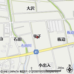 愛知県西尾市吉良町津平平子周辺の地図