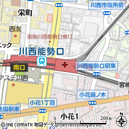 Ｐａｒｋ１ｓｔ．川西能勢口駅屋上駐車場周辺の地図