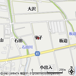 愛知県西尾市吉良町津平（平子）周辺の地図