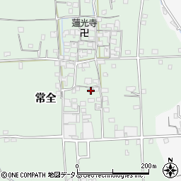 兵庫県揖保郡太子町常全167周辺の地図