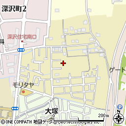 大阪府高槻市深沢本町周辺の地図