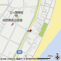 田尻浜周辺の地図