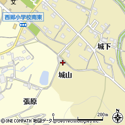 愛知県豊橋市石巻萩平町城山周辺の地図