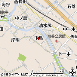 愛知県額田郡幸田町深溝下島周辺の地図
