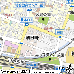 兵庫県姫路市朝日町50周辺の地図