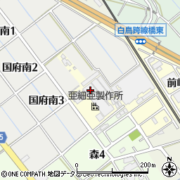 愛知県豊川市国府町船原周辺の地図