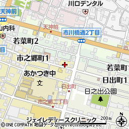 兵庫県姫路市市之郷町1丁目4周辺の地図