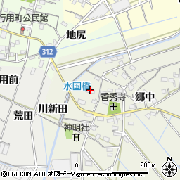 愛知県西尾市八ケ尻町郷中30周辺の地図