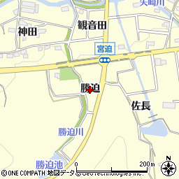 愛知県西尾市吉良町宮迫（勝迫）周辺の地図
