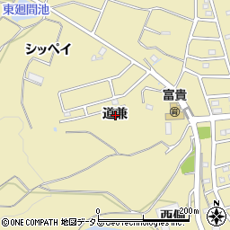 愛知県知多郡武豊町冨貴道兼周辺の地図