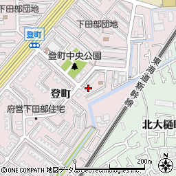 大阪府高槻市登町14周辺の地図