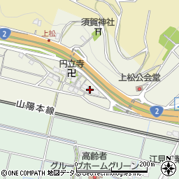 兵庫県相生市若狭野町上松74周辺の地図