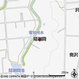 愛知県常滑市小鈴谷（隠廻間）周辺の地図