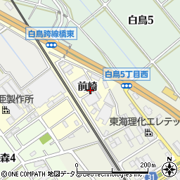 愛知県豊川市国府町（前崎）周辺の地図