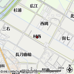 愛知県西尾市一色町開正村西周辺の地図