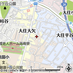 京都府京田辺市大住仲ノ谷1-18周辺の地図