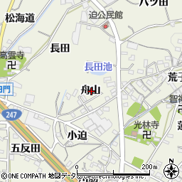 愛知県蒲郡市豊岡町舟山周辺の地図