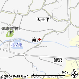 愛知県豊橋市石巻小野田町滝沢周辺の地図