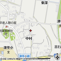 愛知県西尾市吉良町津平周辺の地図