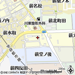 京都府京田辺市薪茶屋前10-18周辺の地図
