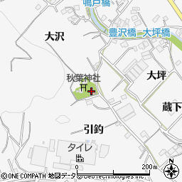 西豊沢公民館周辺の地図