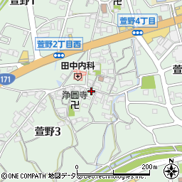 萱野三平記念館周辺の地図