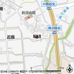 愛知県常滑市小鈴谷堀切周辺の地図