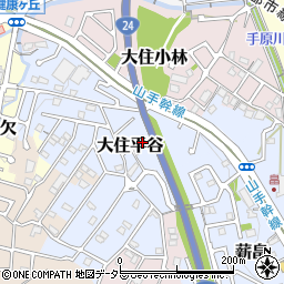 京田辺大住TW駐車場周辺の地図