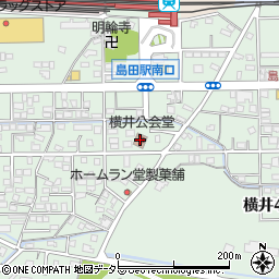 横井公会堂周辺の地図