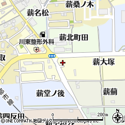 京都府京田辺市薪大塚3周辺の地図