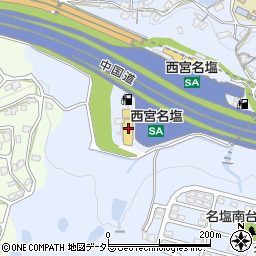 兵庫県西宮市塩瀬町名塩906周辺の地図