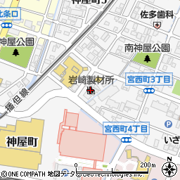 有限会社岩崎製材所周辺の地図