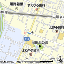 兵庫県姫路市岡田46周辺の地図