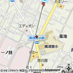 愛知県西尾市吉良町上横須賀菱池9周辺の地図