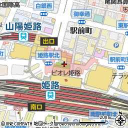 姫路駅前周辺の地図