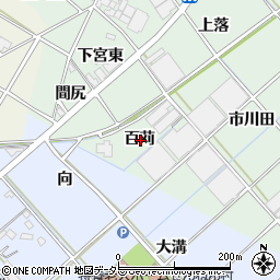 愛知県西尾市野々宮町百苅周辺の地図