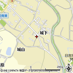 愛知県豊橋市石巻萩平町城下周辺の地図