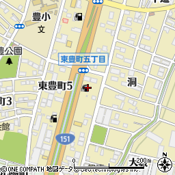 株式会社豊川オイルセンター　豊川インター給油所周辺の地図