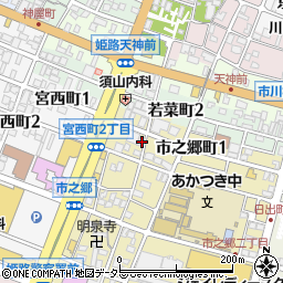 兵庫県姫路市市之郷町1丁目19周辺の地図