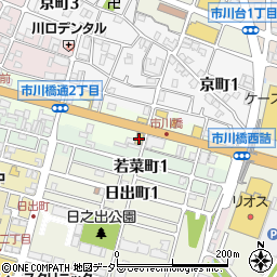 餃子の王将 市川橋店周辺の地図