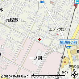 愛知県西尾市吉良町上横須賀五反田17-1周辺の地図