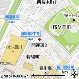 コンフォート桜ケ丘周辺の地図