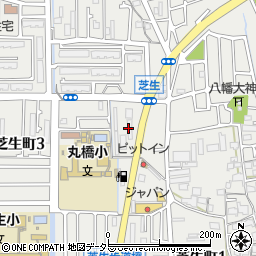 大阪府高槻市芝生町3丁目1周辺の地図