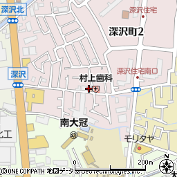 高槻深沢郵便局周辺の地図