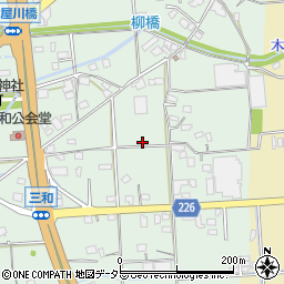 静岡県焼津市三和周辺の地図