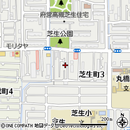 大阪府高槻市芝生町3丁目21周辺の地図