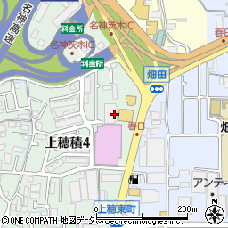 大阪府茨木市上穂積4丁目7周辺の地図