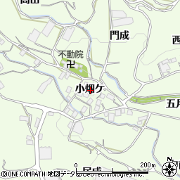 愛知県蒲郡市相楽町小畑ケ周辺の地図