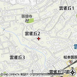 兵庫県宝塚市雲雀丘周辺の地図