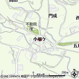 愛知県蒲郡市相楽町（小畑ケ）周辺の地図